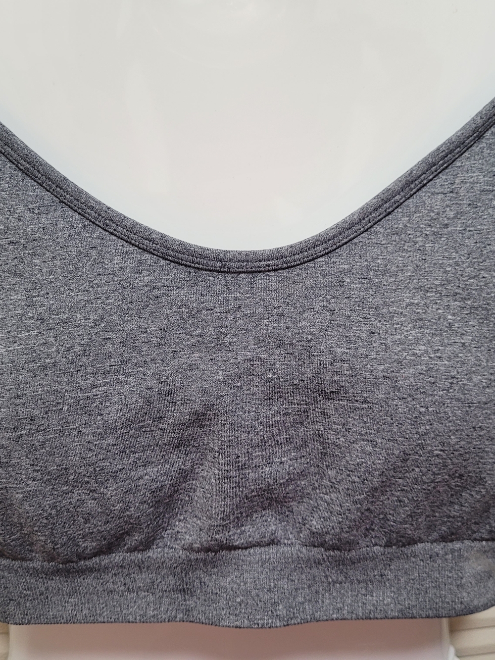 Puma Gray Seamless Soft-Cup Sports Bra